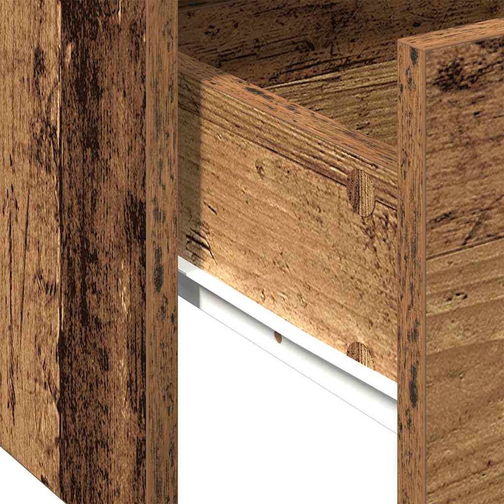 Salontafel met lade Oud Hout 102 x 55 x 43,5 cm Bewerkt hout is nu te koop bij PeponiXL, paradijselijk wonen!