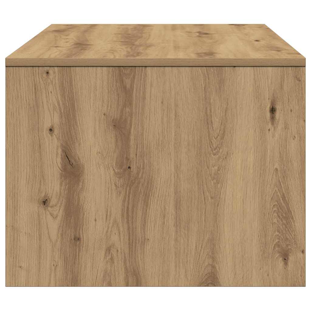 Salontafel Artisan Eiken 102 x 55 x 43,5 cm Bewerkt hout is nu te koop bij PeponiXL, paradijselijk wonen!