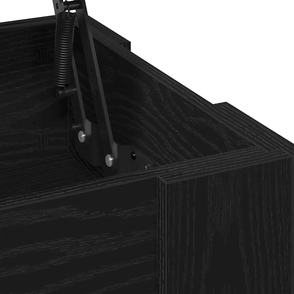 Salontafel Zwart eiken 101 x 49 x 52 cm Bewerkt hout is nu te koop bij PeponiXL, paradijselijk wonen!