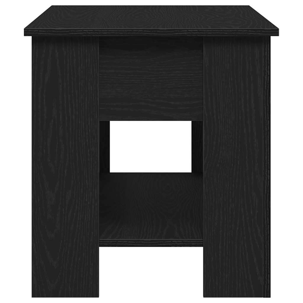 Salontafel Zwart eiken 101 x 49 x 52 cm Bewerkt hout is nu te koop bij PeponiXL, paradijselijk wonen!