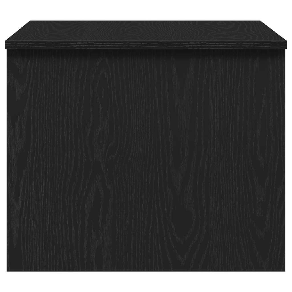 Salontafel Zwart Eiken 80 x 50,5 x 41,5 cm Bewerkt hout is nu te koop bij PeponiXL, paradijselijk wonen!
