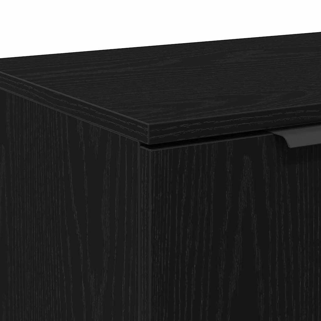 TV-kast Zwart Eiken 102 x 35 x 36,5 cm Bewerkt hout is nu te koop bij PeponiXL, paradijselijk wonen!
