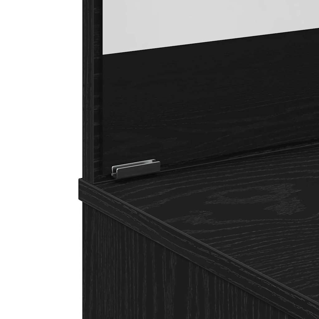 Plafondtafel Zwart Eiken 86,5 x 35 x 136 cm Bewerkt hout is nu te koop bij PeponiXL, paradijselijk wonen!