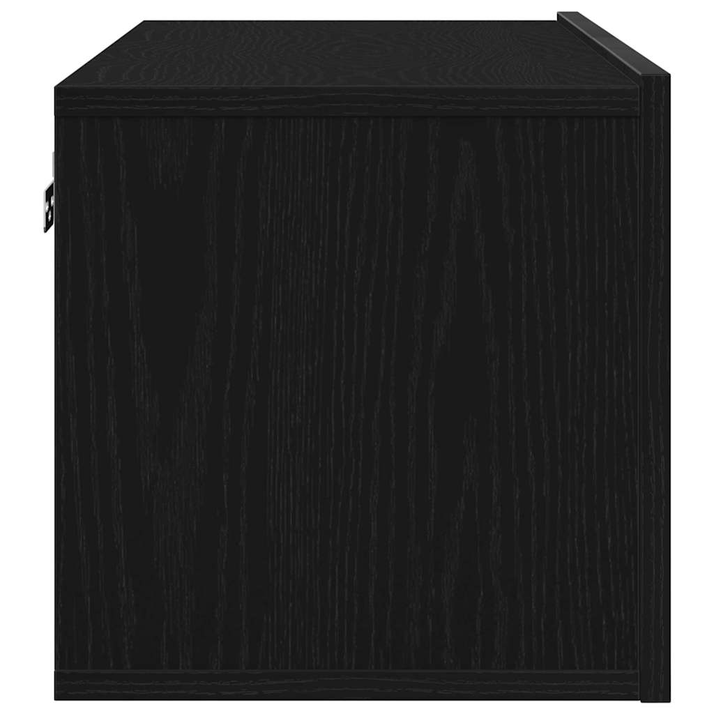 TV-kast 2 pcs Zwart Eiken 80 x 30 x 30 cm Bewerkt hout is nu te koop bij PeponiXL, paradijselijk wonen!