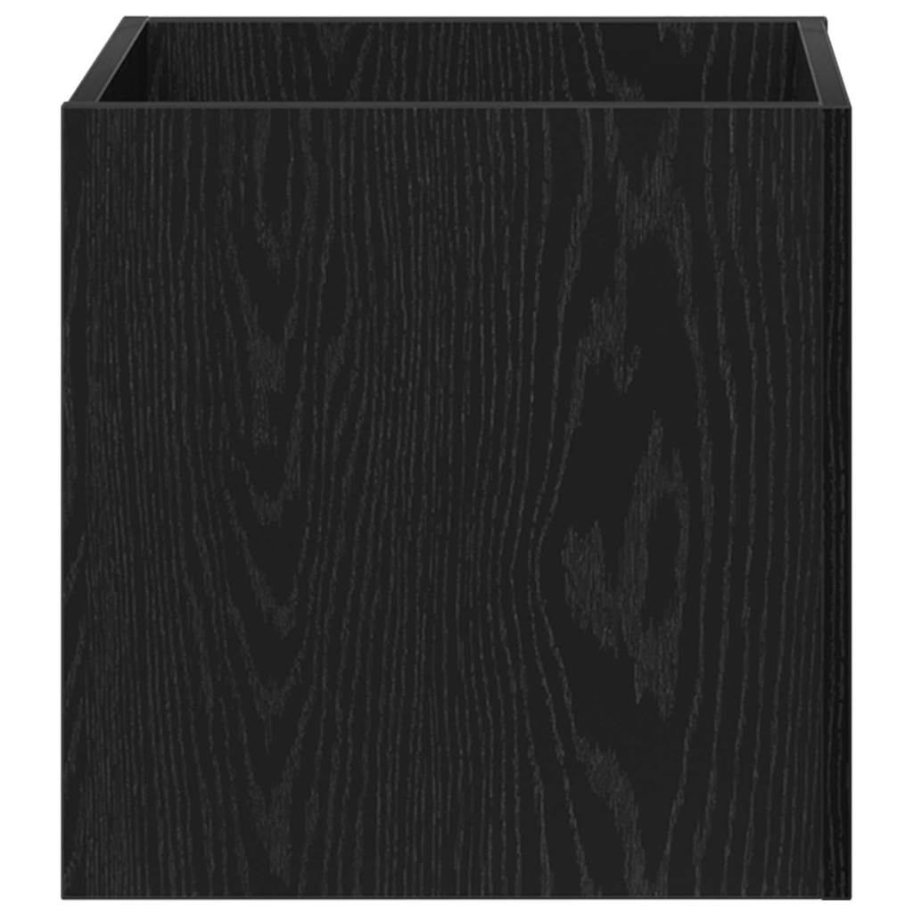Bloempot Box Zwart Eiken 40 x 40 x 40 cm Bewerkt hout is nu te koop bij PeponiXL, paradijselijk wonen!