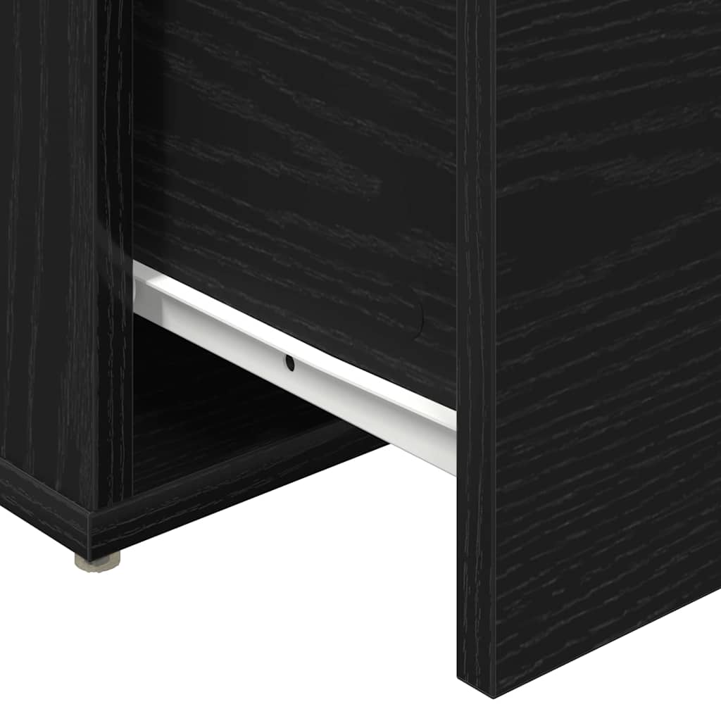 Ladekast met lade Zwart Eiken 40,5 x 40 x 40 cm Bewerkt hout is nu te koop bij PeponiXL, paradijselijk wonen!