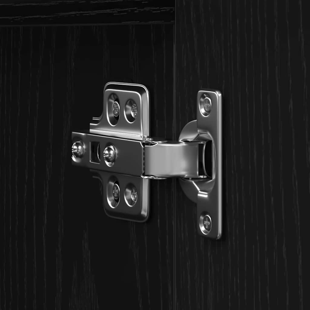 TV-kast Zwart Eiken 180 x 31,5 x 40 cm Bewerkt hout is nu te koop bij PeponiXL, paradijselijk wonen!