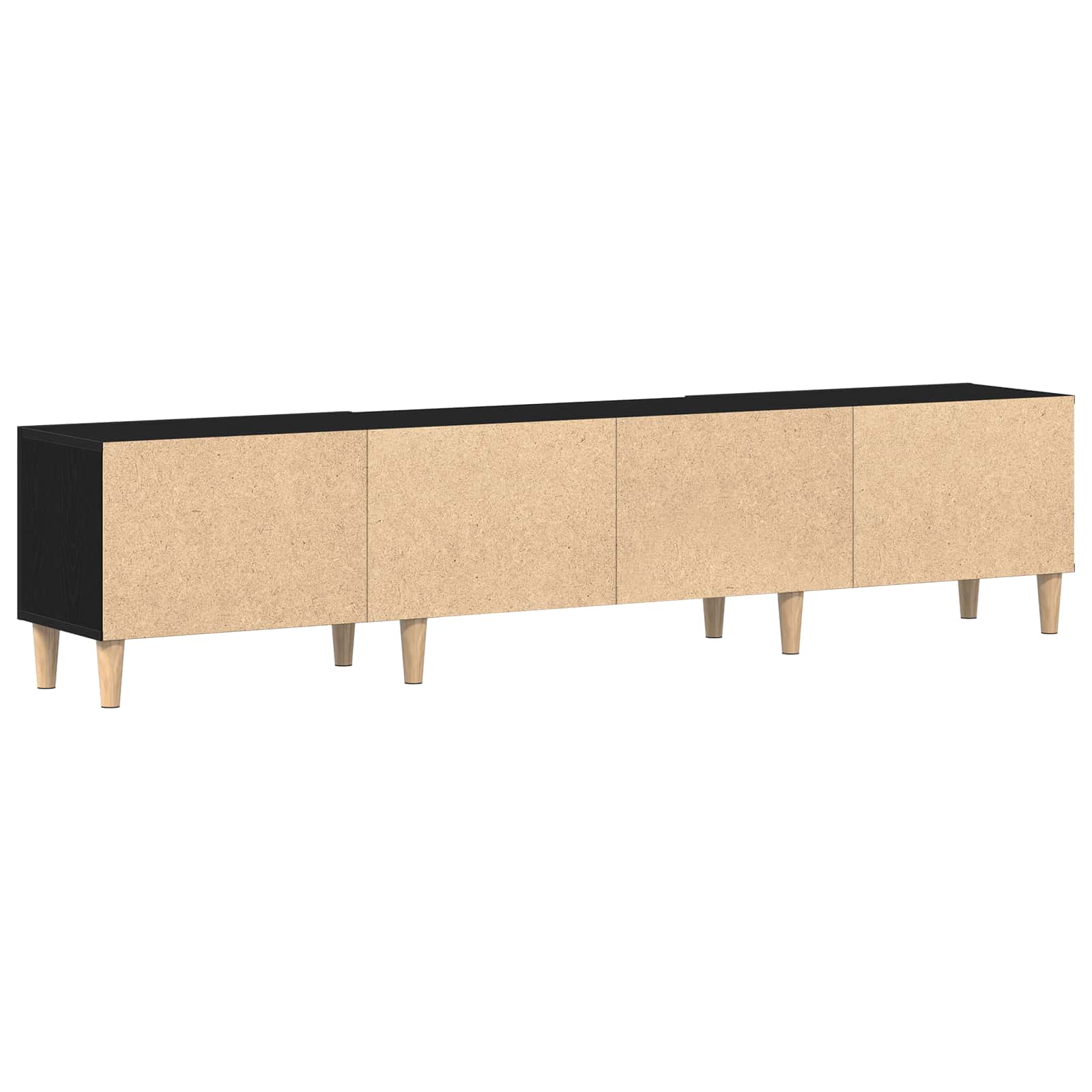 TV-kast Zwart Eiken 180 x 31,5 x 40 cm Bewerkt hout is nu te koop bij PeponiXL, paradijselijk wonen!