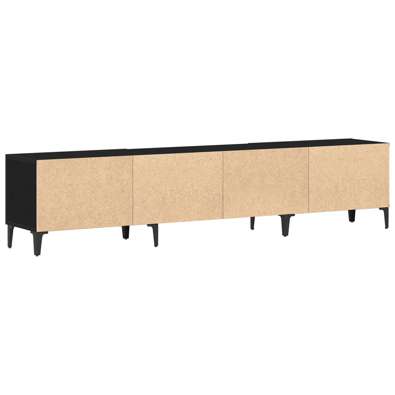 TV-kast Zwart Eiken 180 x 31,5 x 40 cm Bewerkt hout is nu te koop bij PeponiXL, paradijselijk wonen!