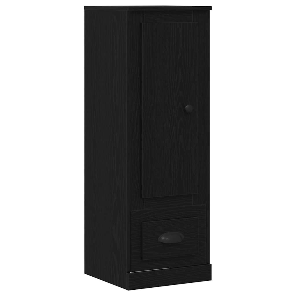 Highboard Zwart Eiken 36 x 35.5 x 103.5 cm Bewerkt hout is nu te koop bij PeponiXL, paradijselijk wonen!