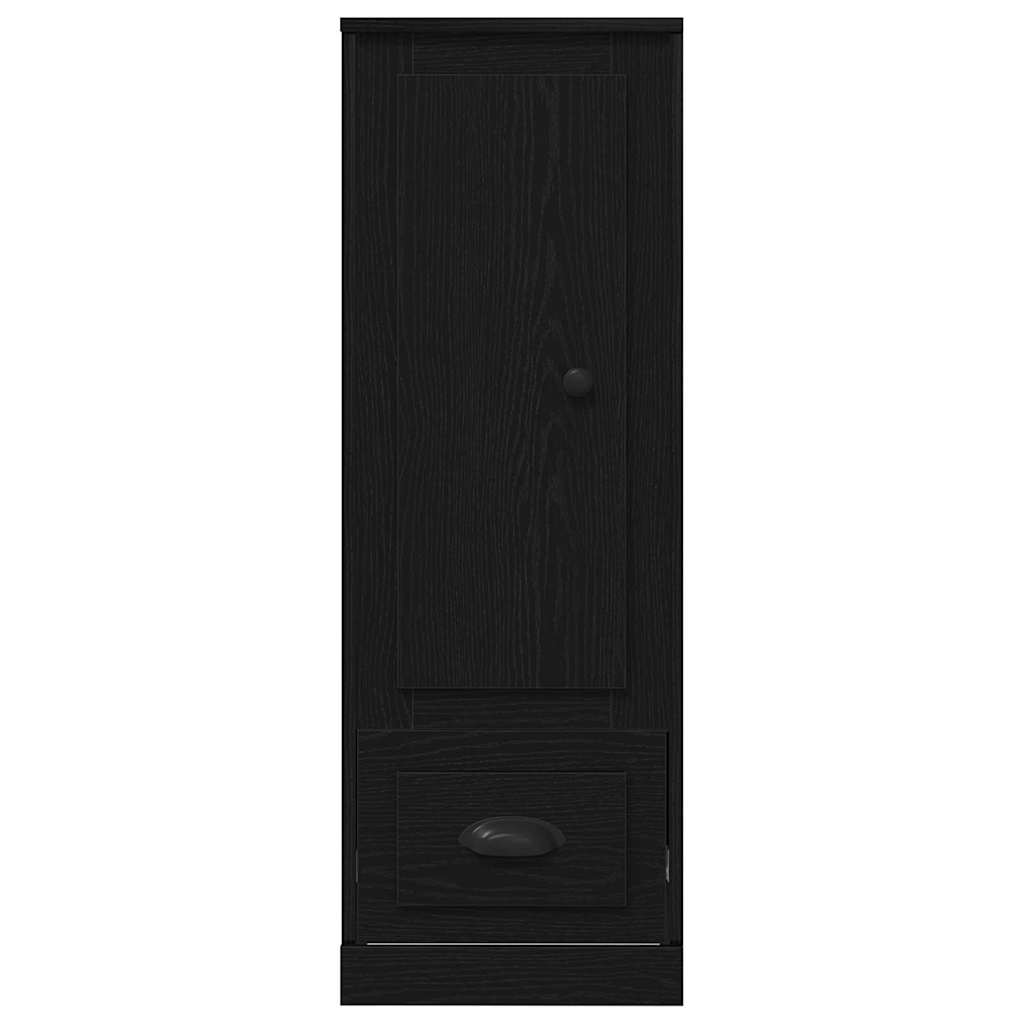 Highboard Zwart Eiken 36 x 35.5 x 103.5 cm Bewerkt hout is nu te koop bij PeponiXL, paradijselijk wonen!