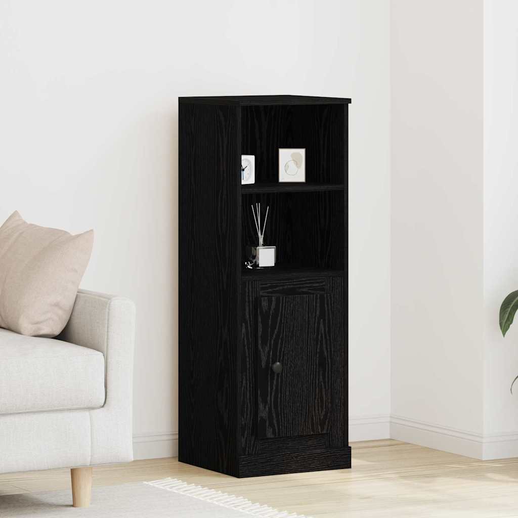 Highboard Zwart Eiken 36 x 35,5 x 103,5 cm Bewerkt hout is nu te koop bij PeponiXL, paradijselijk wonen!