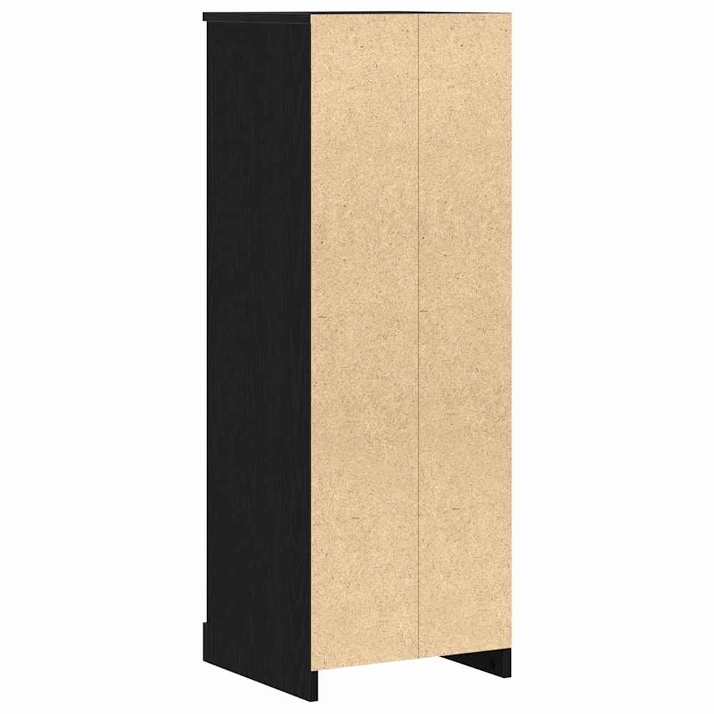 Highboard Zwart Eiken 36 x 35,5 x 103,5 cm Bewerkt hout is nu te koop bij PeponiXL, paradijselijk wonen!