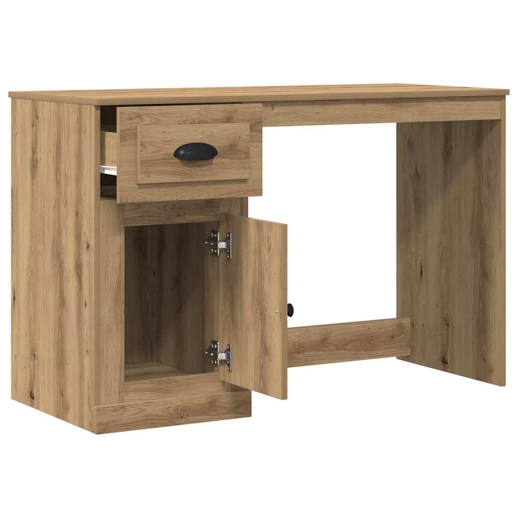 Bureau met lade Artisan Eiken 50 x 115 x 75 cm Bewerkt hout is nu te koop bij PeponiXL, paradijselijk wonen!