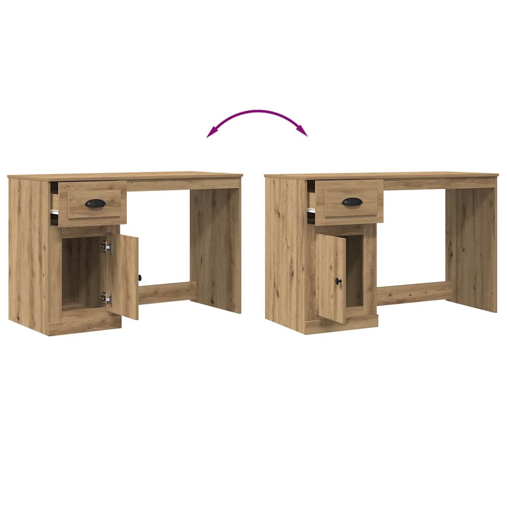 Bureau met lade Artisan Eiken 50 x 115 x 75 cm Bewerkt hout is nu te koop bij PeponiXL, paradijselijk wonen!