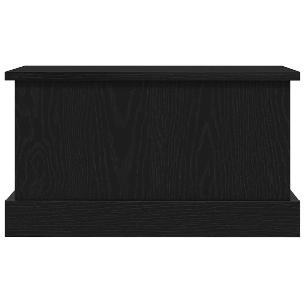Opslagdoos met opslag Zwart eiken 50 x 30 x 28 cm Bewerkt hout is nu te koop bij PeponiXL, paradijselijk wonen!