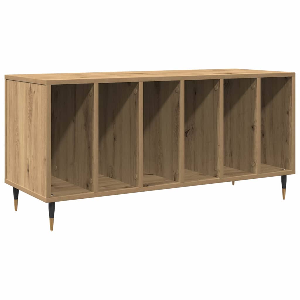 Platenkast met plank artisanaal eikenkleurig 100 x 38 x 48 cm is nu te koop bij PeponiXL, paradijselijk wonen!