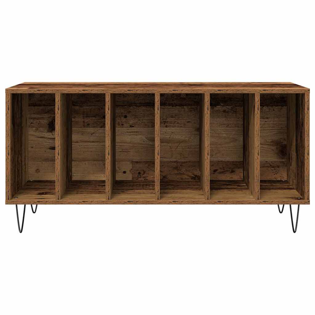 Platenkast met plank Oud hout 100 x 38 x 48 cm Bewerkt hout is nu te koop bij PeponiXL, paradijselijk wonen!