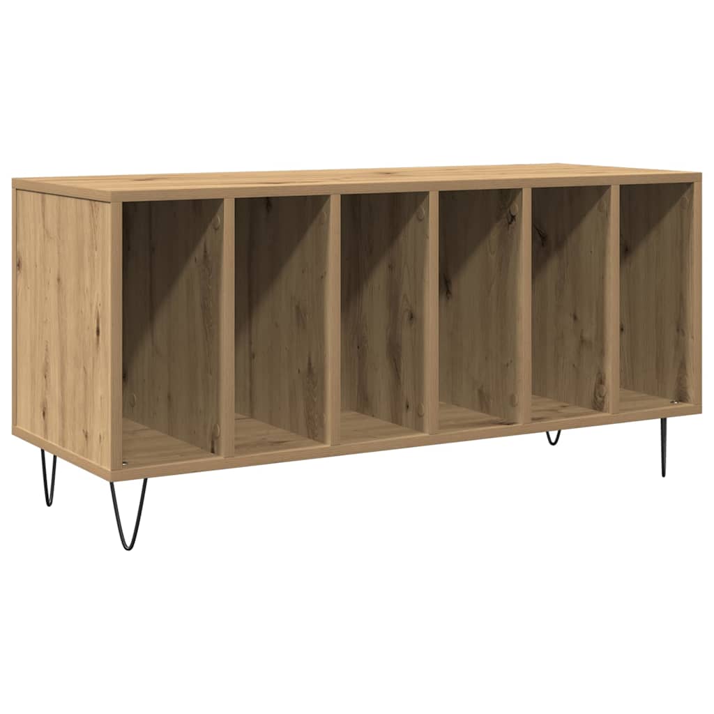 Platenkast met plank artisanaal eikenkleurig 100 x 38 x 48 cm is nu te koop bij PeponiXL, paradijselijk wonen!