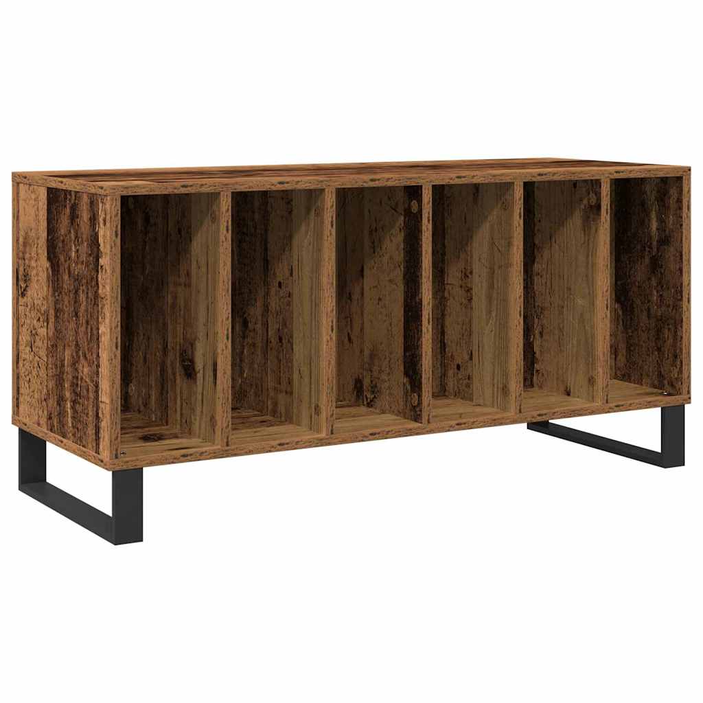 Platenkast met plank Oud hout 100 x 38 x 48 cm Bewerkt hout is nu te koop bij PeponiXL, paradijselijk wonen!