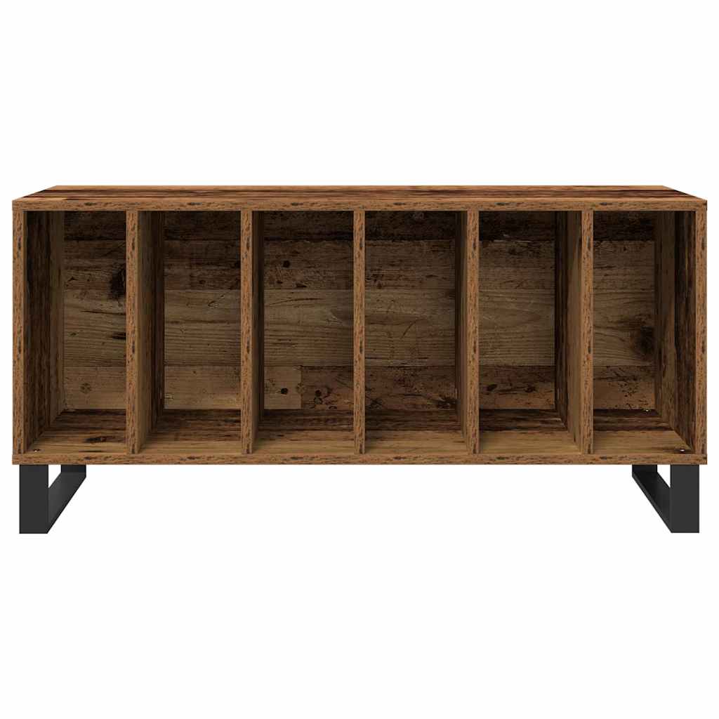 Platenkast met plank Oud hout 100 x 38 x 48 cm Bewerkt hout is nu te koop bij PeponiXL, paradijselijk wonen!