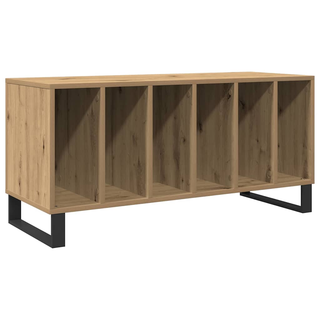 Platenkast met plank artisanaal eikenkleurig 100 x 38 x 48 cm is nu te koop bij PeponiXL, paradijselijk wonen!