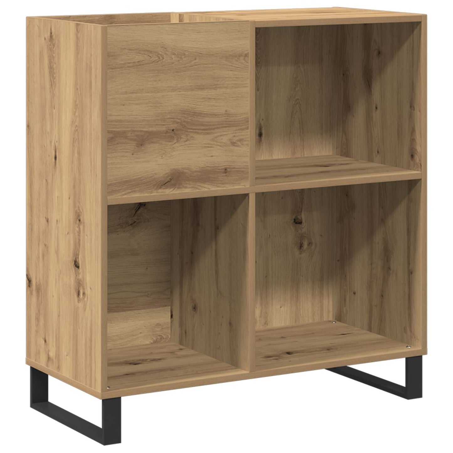 Platenkast artisanaal eikenkleurig 84,5 x 38 x 89 cm is nu te koop bij PeponiXL, paradijselijk wonen!
