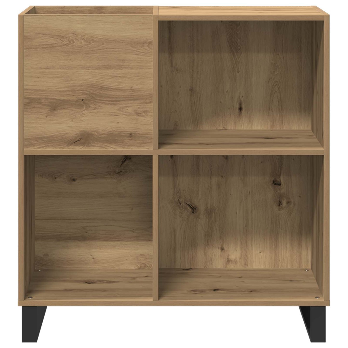 Platenkast artisanaal eikenkleurig 84,5 x 38 x 89 cm is nu te koop bij PeponiXL, paradijselijk wonen!