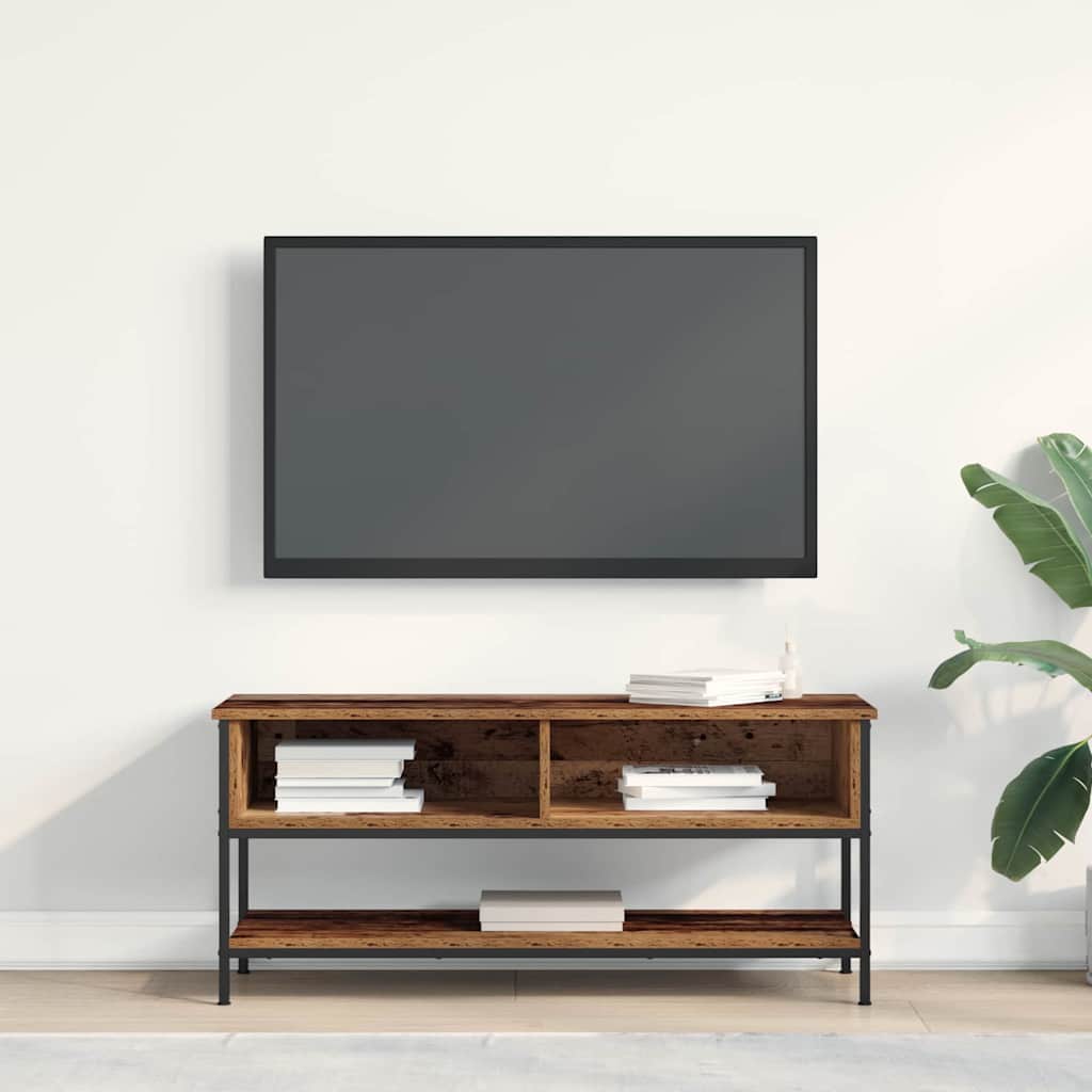 Tv-meubelset Oud Hout 100 x 35 x 45 cm Bewerkt hout is nu te koop bij PeponiXL, paradijselijk wonen!