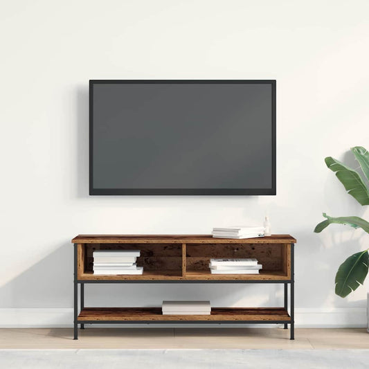 Tv-meubelset Oud Hout 100 x 35 x 45 cm Bewerkt hout is nu te koop bij PeponiXL, paradijselijk wonen!