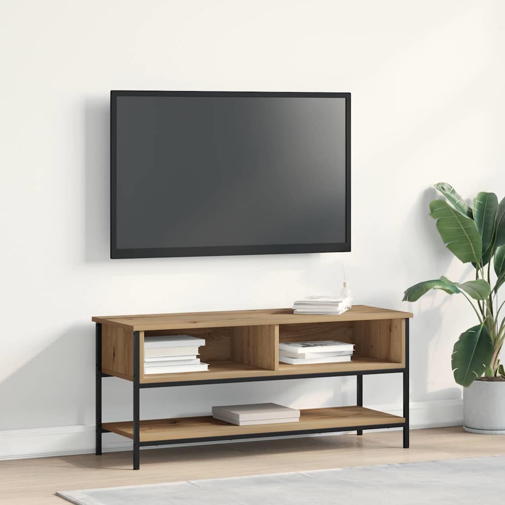 Tv-meubelset Artisan Eiken 100 x 35 x 45 cm Bewerkt hout is nu te koop bij PeponiXL, paradijselijk wonen!