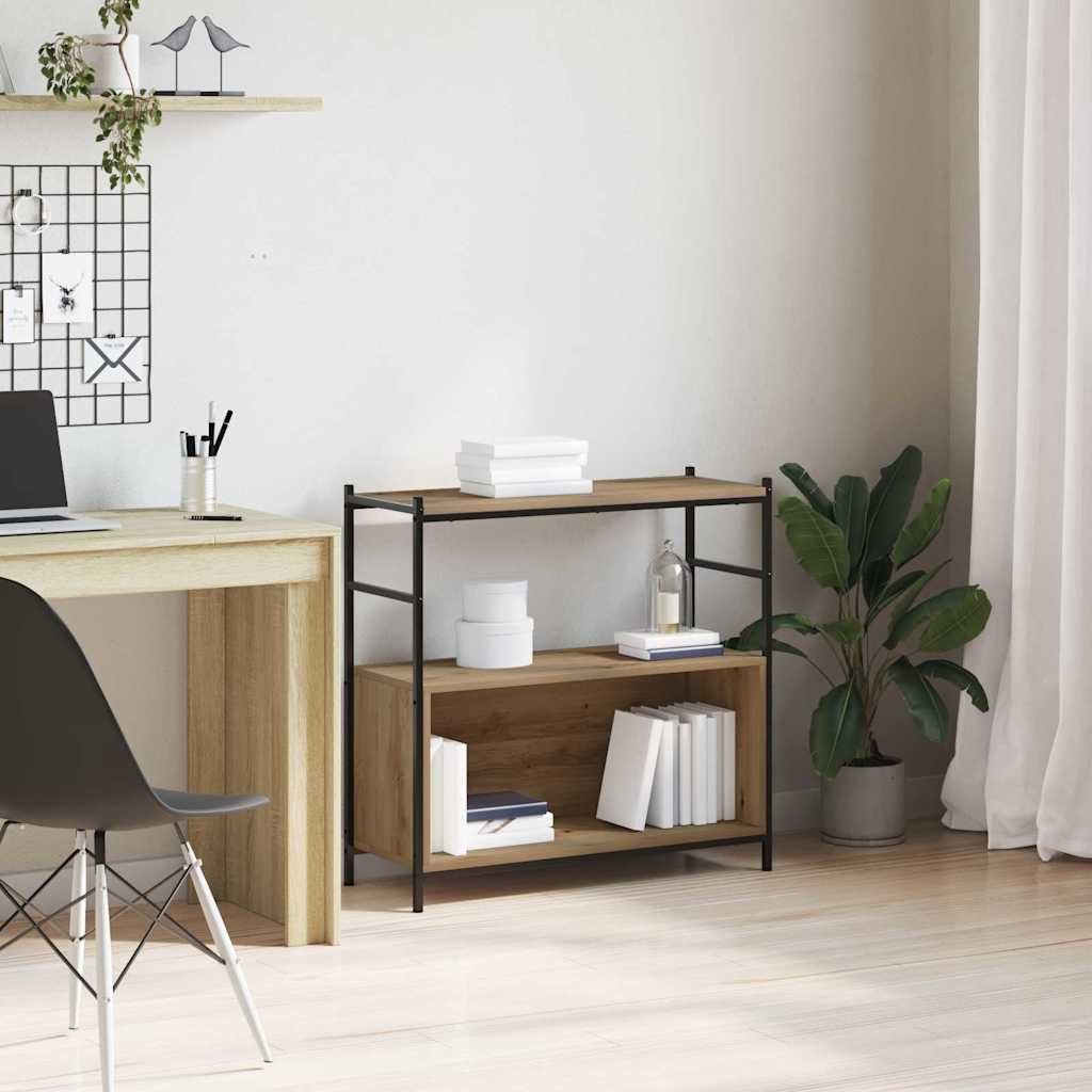 Boekenkast artisanaal eikenkleurig 80 x 30 x 78.5 cm is nu te koop bij PeponiXL, paradijselijk wonen!