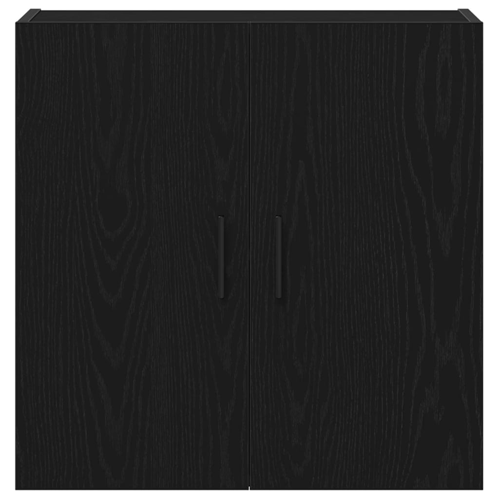 Wandkast Zwart Eiken 60 x 31 x 60 cm Bewerkt hout is nu te koop bij PeponiXL, paradijselijk wonen!