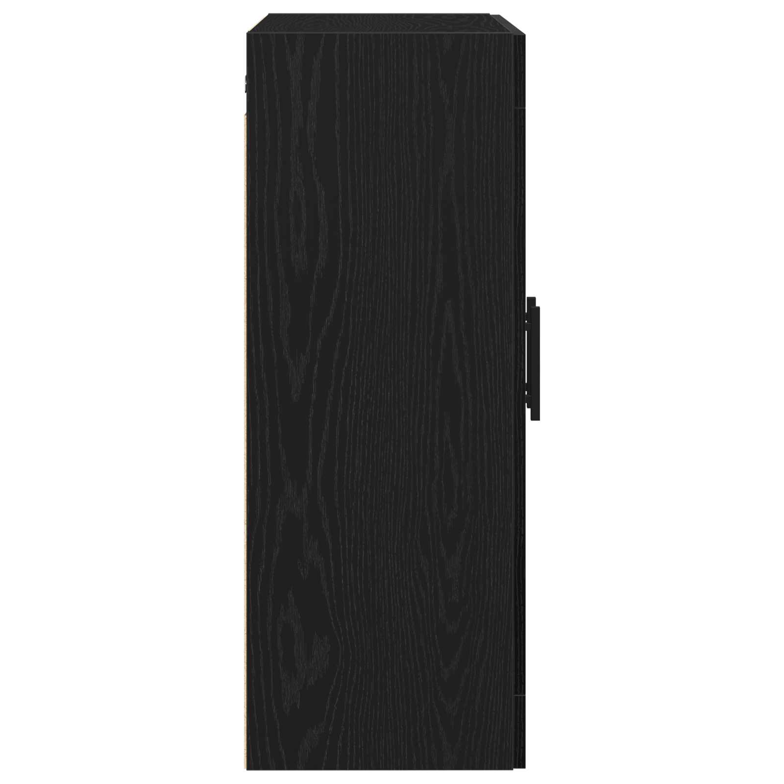 Wandkast Zwart Eiken 69,5 x 34 x 90 cm Bewerkt hout is nu te koop bij PeponiXL, paradijselijk wonen!