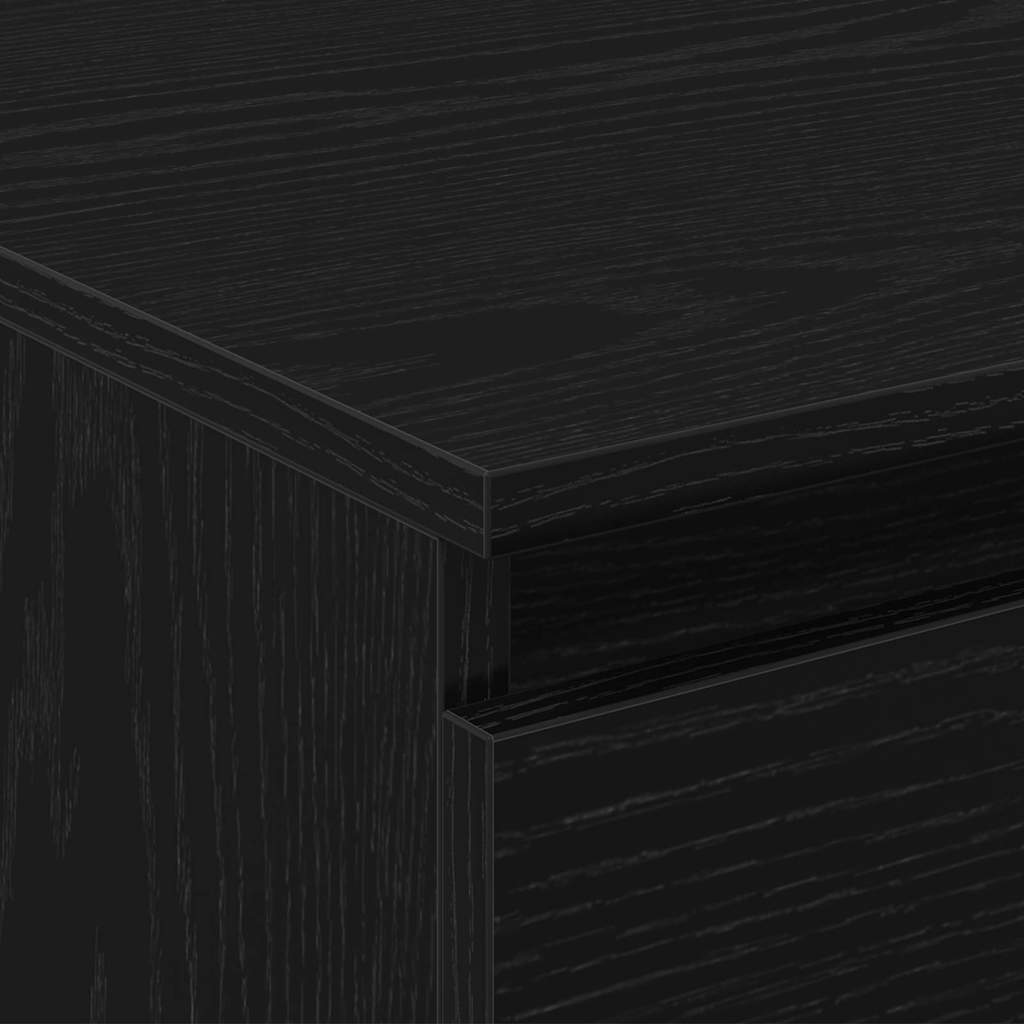 Salontafel met lade Zwart Eiken 90 x 50 x 36,5 cm Bewerkt hout is nu te koop bij PeponiXL, paradijselijk wonen!