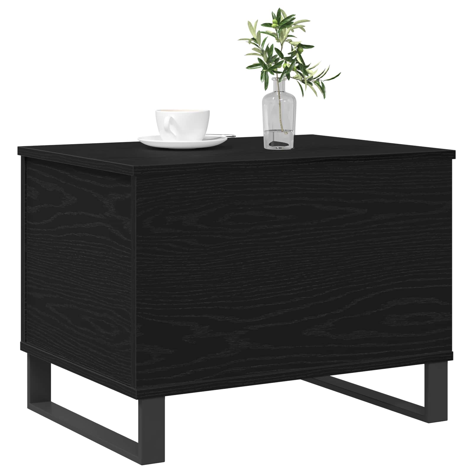 Salontafel Zwart Eiken 60 x 44,5 x 45 cm is nu te koop bij PeponiXL, paradijselijk wonen!