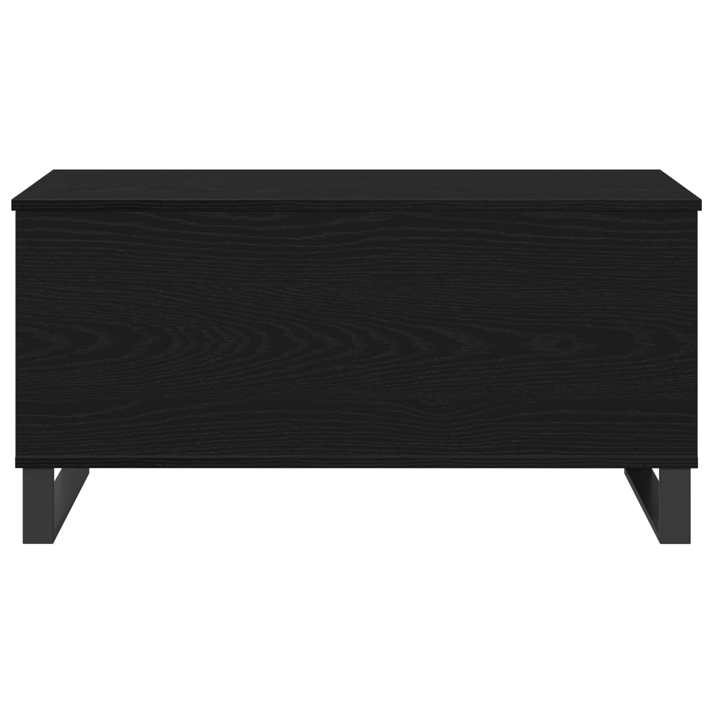 Salontafel Zwart Eiken 90 x 44,5 x 45 cm Bewerkt hout is nu te koop bij PeponiXL, paradijselijk wonen!