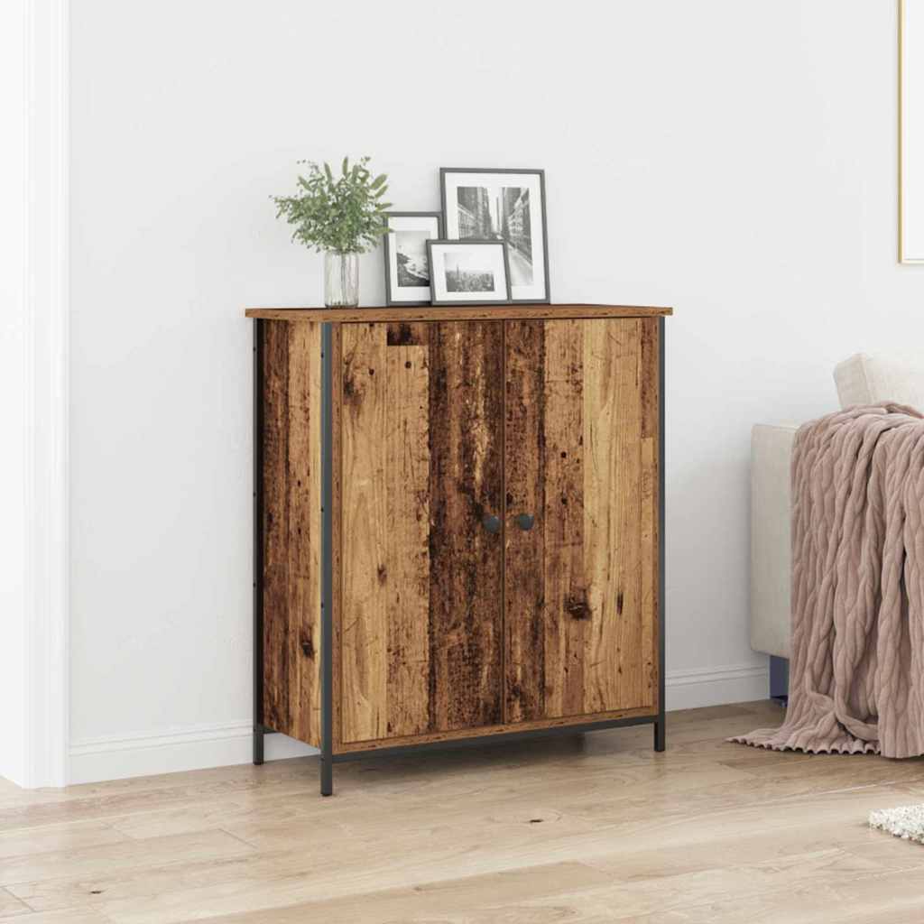 Dressoir Oudhout 70 x 30 x 80 cm Bewerkt hout is nu te koop bij PeponiXL, paradijselijk wonen!