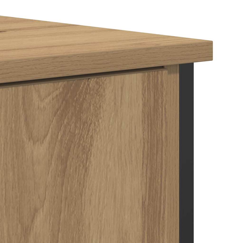 Dressoir Artisan Eiken 70 x 30 x 80 cm Bewerkt hout is nu te koop bij PeponiXL, paradijselijk wonen!
