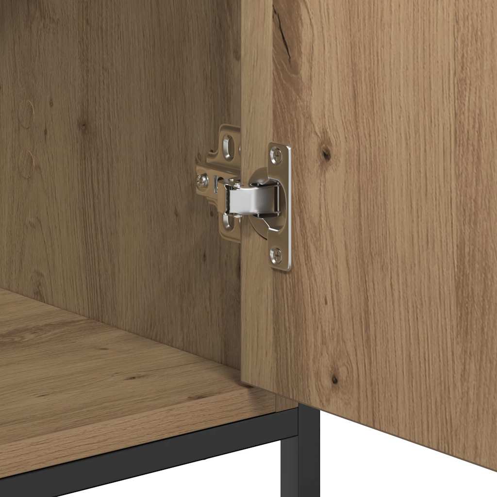 Dressoir Artisan Eiken 70 x 30 x 80 cm Bewerkt hout is nu te koop bij PeponiXL, paradijselijk wonen!