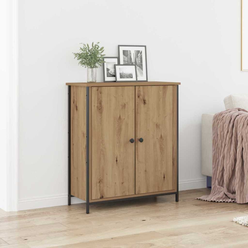 Dressoir Artisan Eiken 70 x 30 x 80 cm Bewerkt hout is nu te koop bij PeponiXL, paradijselijk wonen!