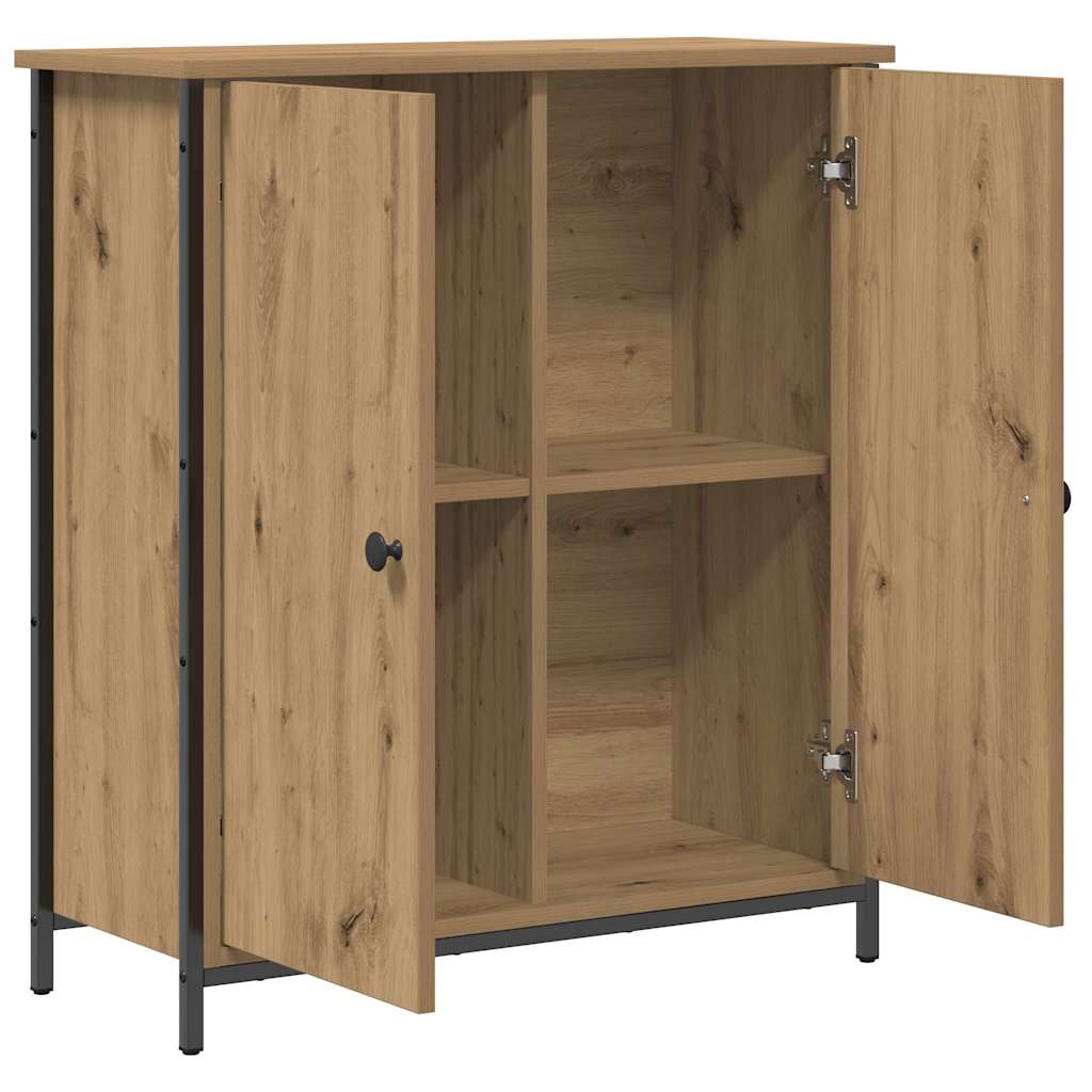Dressoir Artisan Eiken 70 x 30 x 80 cm Bewerkt hout is nu te koop bij PeponiXL, paradijselijk wonen!