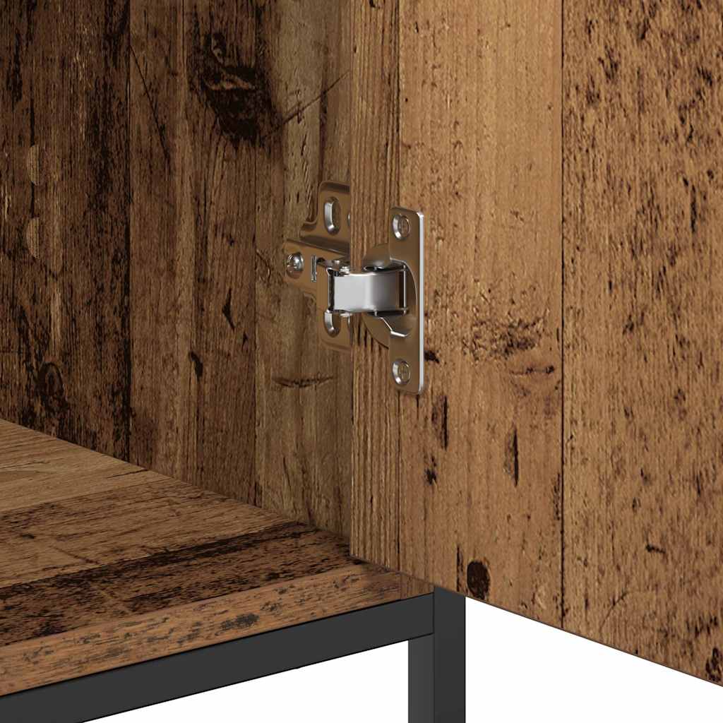 Dressoir Oudhout 100 x 35 x 80 cm Bewerkt hout is nu te koop bij PeponiXL, paradijselijk wonen!