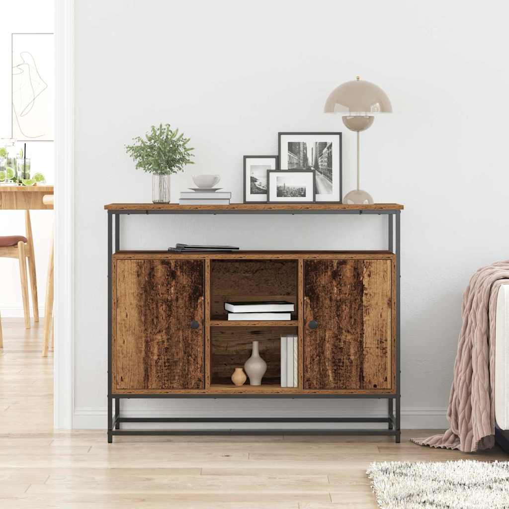 Dressoir Oudhout 100 x 35 x 80 cm Bewerkt hout is nu te koop bij PeponiXL, paradijselijk wonen!