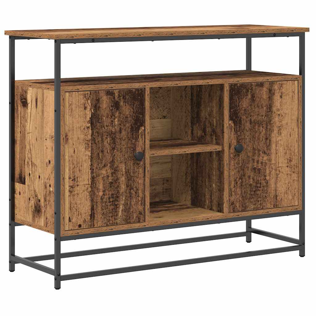 Dressoir Oudhout 100 x 35 x 80 cm Bewerkt hout is nu te koop bij PeponiXL, paradijselijk wonen!