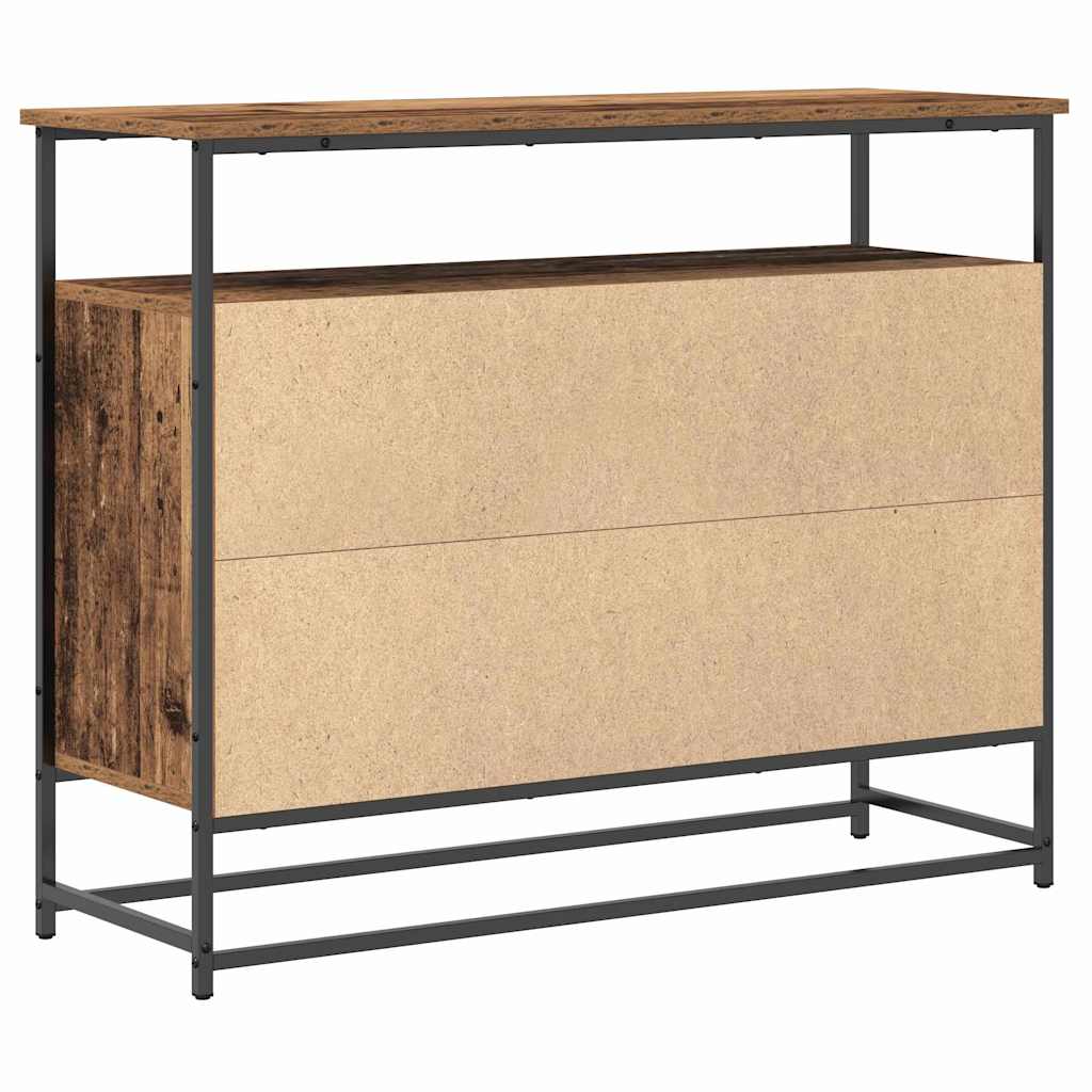 Dressoir Oudhout 100 x 35 x 80 cm Bewerkt hout is nu te koop bij PeponiXL, paradijselijk wonen!