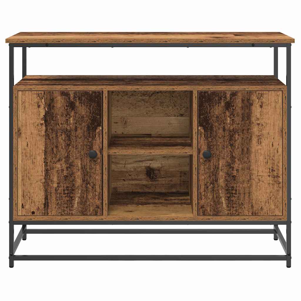 Dressoir Oudhout 100 x 35 x 80 cm Bewerkt hout is nu te koop bij PeponiXL, paradijselijk wonen!