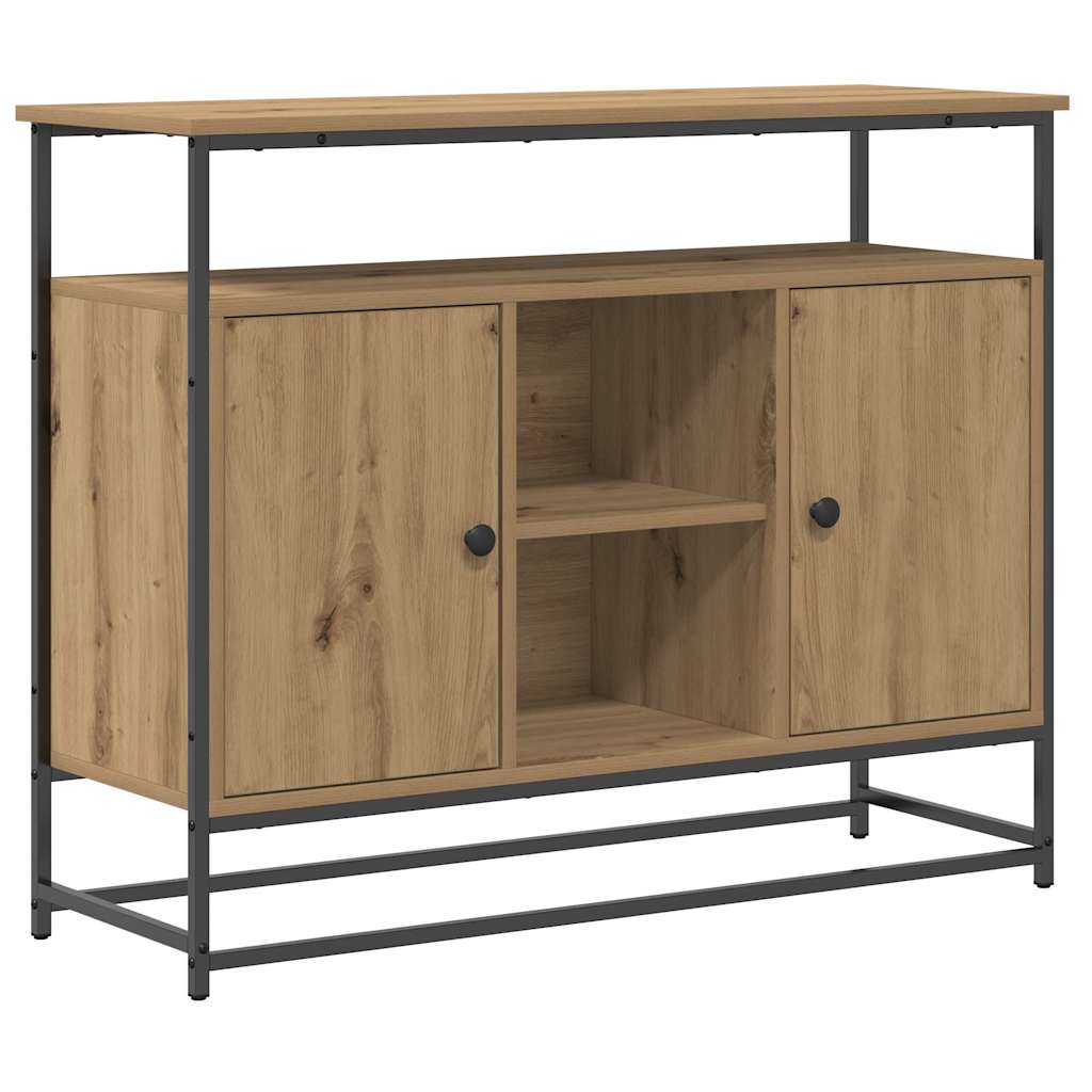 Dressoir Artisan Eiken 100 x 35 x 80 cm Bewerkt hout is nu te koop bij PeponiXL, paradijselijk wonen!