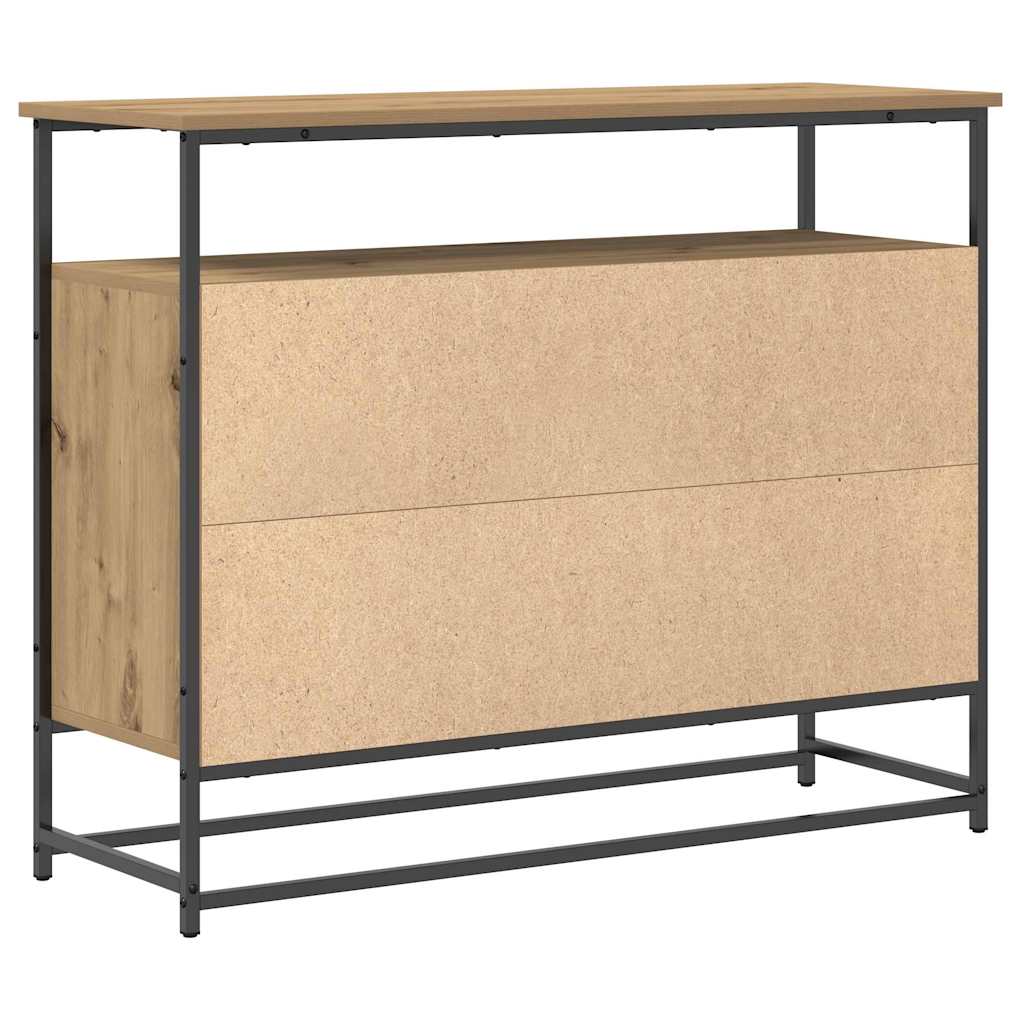 Dressoir Artisan Eiken 100 x 35 x 80 cm Bewerkt hout is nu te koop bij PeponiXL, paradijselijk wonen!