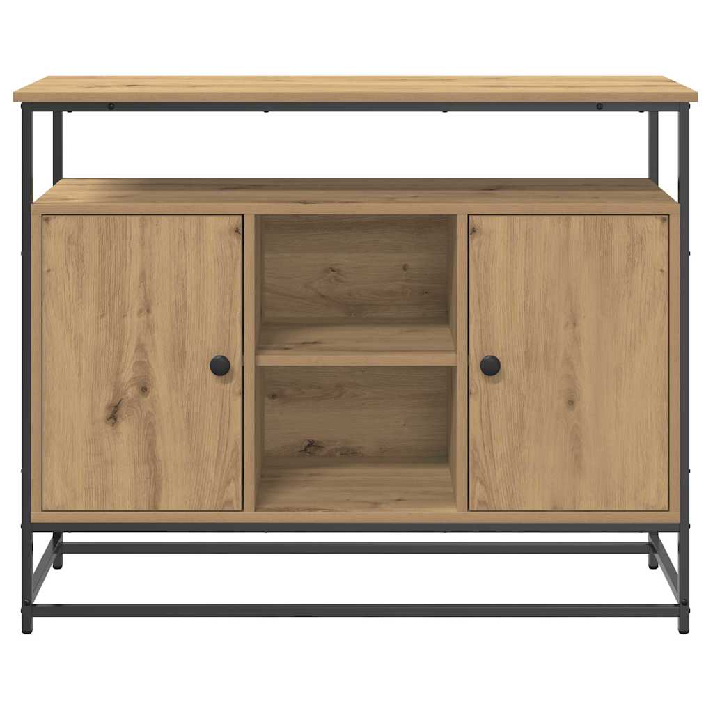 Dressoir Artisan Eiken 100 x 35 x 80 cm Bewerkt hout is nu te koop bij PeponiXL, paradijselijk wonen!
